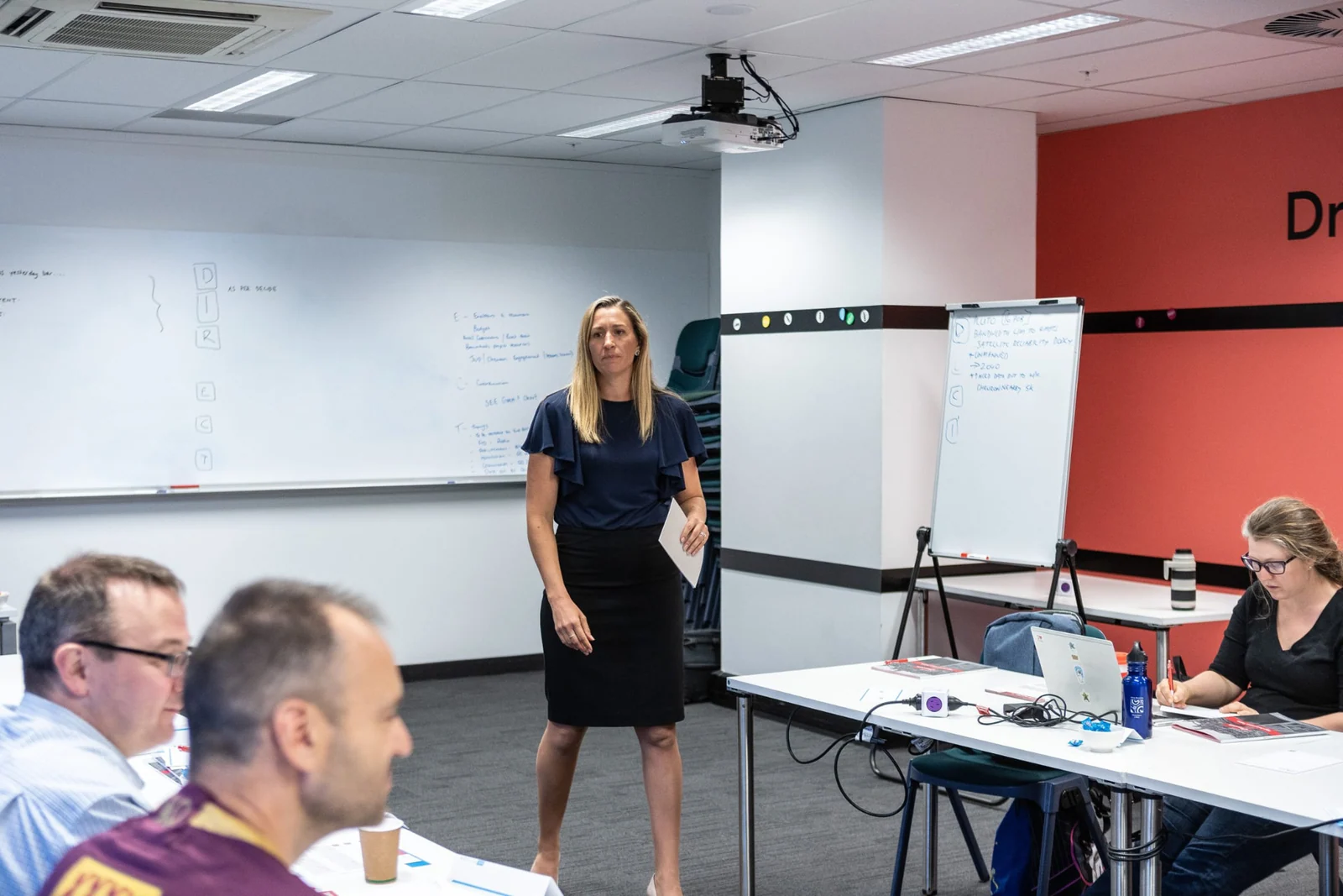 Rekon facilitator at the StratDo whiteboard